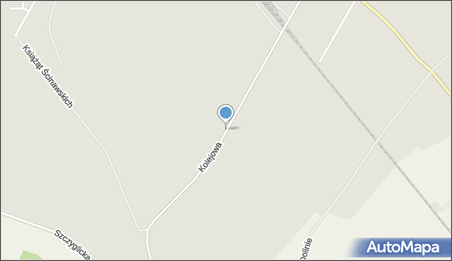 Głogów, Kolejowa, mapa Głogów