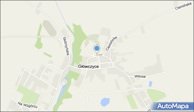 Główczyce powiat słupski, Kościuszki Tadeusza, gen., mapa Główczyce powiat słupski