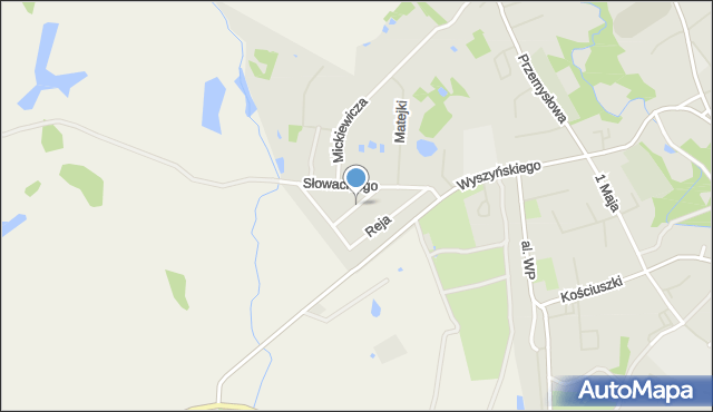 Górowo Iławeckie, Kochanowskiego Jana, mapa Górowo Iławeckie