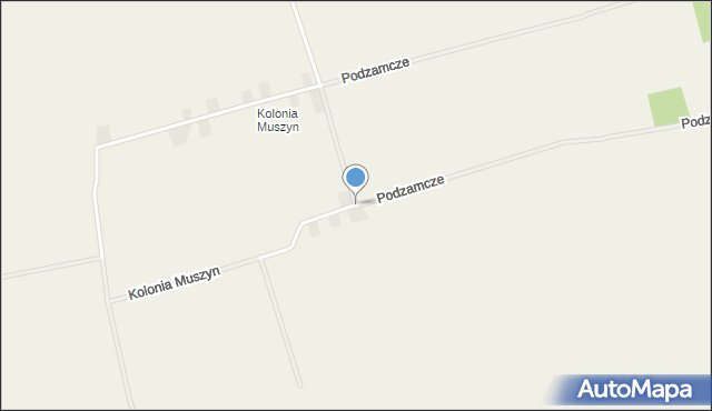 Gorzanów, Kolonia Muszyn, mapa Gorzanów