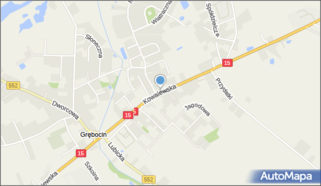 Grębocin gmina Lubicz, Kowalewska, mapa Grębocin gmina Lubicz