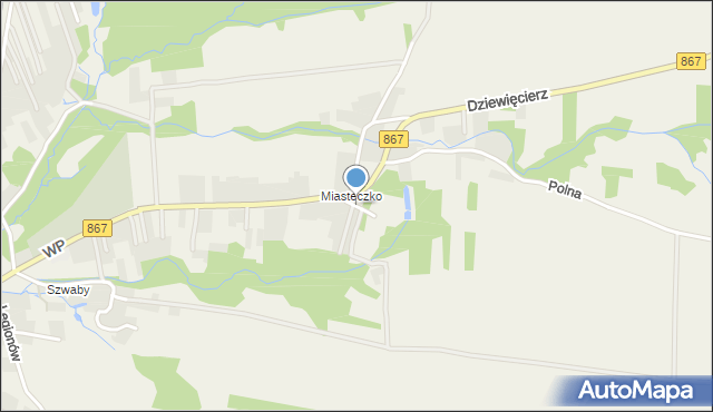 Horyniec-Zdrój, Konopnickiej Marii, mapa Horyniec-Zdrój