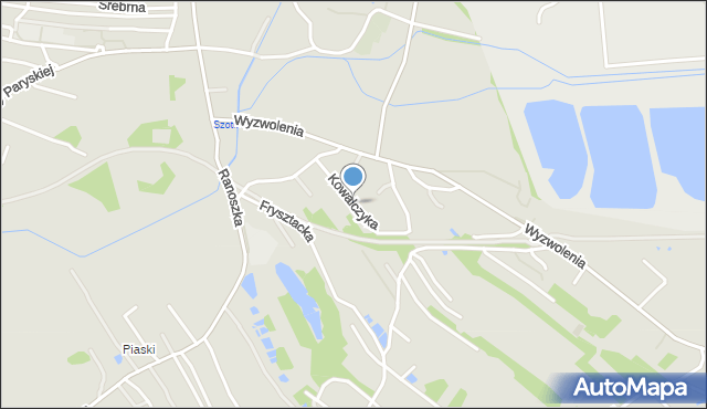 Jastrzębie-Zdrój, Kowalczyka Maksymiliana, ks., mapa Jastrzębie-Zdrój