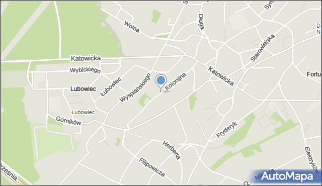 Jaworzno, Kolonijna, mapa Jaworzno