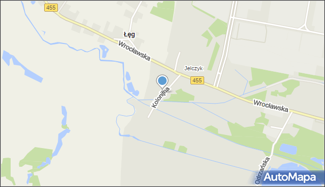 Jelcz-Laskowice, Kolonijna, mapa Jelcz-Laskowice