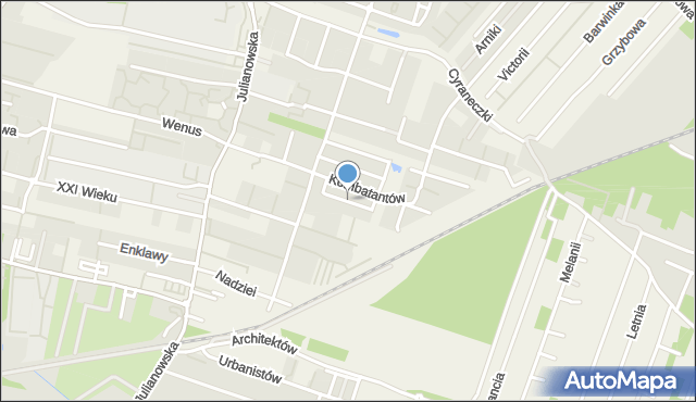 Julianów gmina Piaseczno, Kolorowych Snów, mapa Julianów gmina Piaseczno