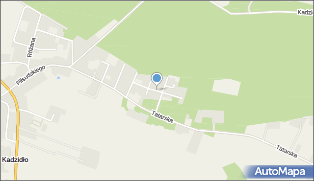 Kadzidło, Kompozytorów, mapa Kadzidło