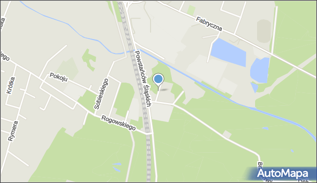 Kalety powiat tarnogórski, Konopnickiej Marii, mapa Kalety powiat tarnogórski