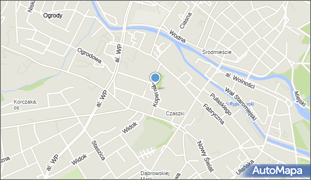 Kalisz, Kopernika Mikołaja, mapa Kalisza