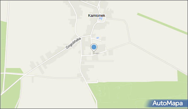 Kamionek gmina Gogolin, Kopernika Mikołaja, mapa Kamionek gmina Gogolin