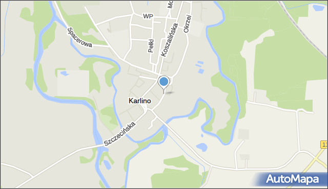 Karlino, Konopnickiej Marii, mapa Karlino