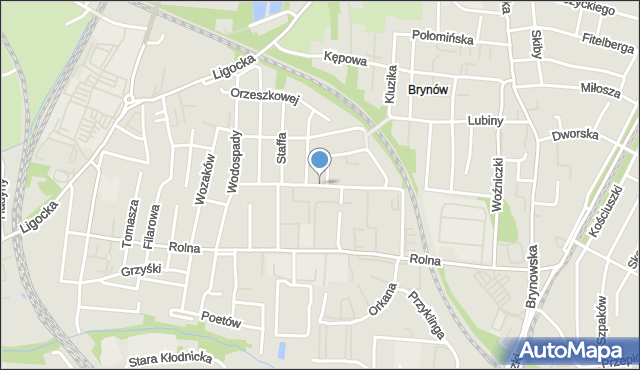 Katowice, Kossak-Szczuckiej Zofii, mapa Katowic