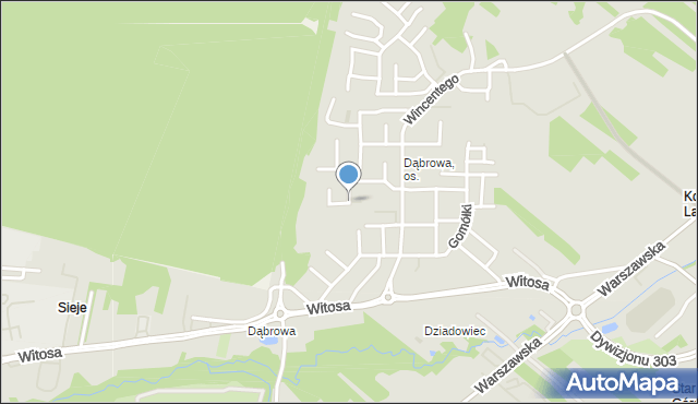 Kielce, Kossaka Wojciecha, mapa Kielc