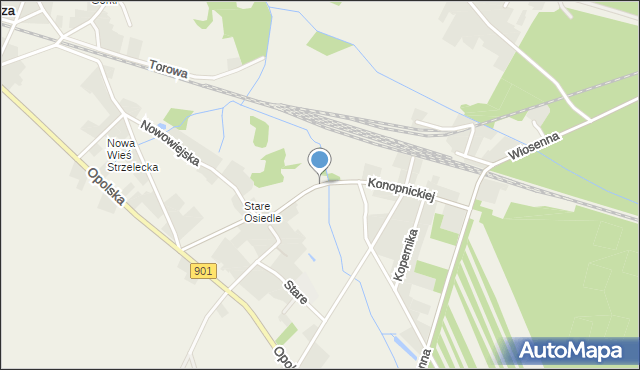 Kielcza, Konopnickiej Marii, mapa Kielcza