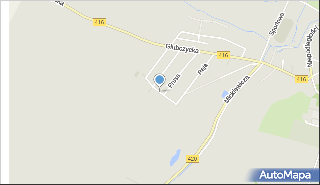 Kietrz, Kołłątaja Hugo, mapa Kietrz