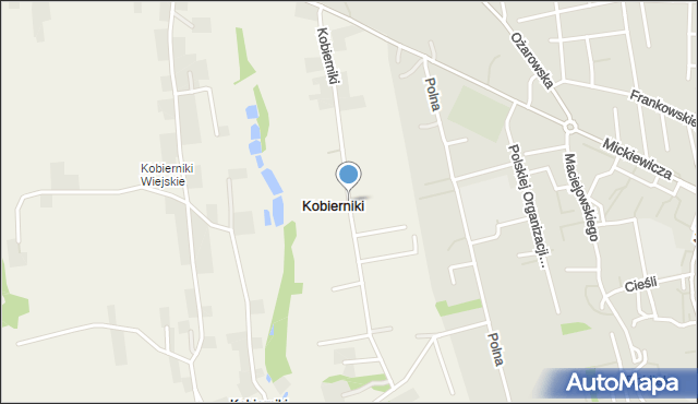 Kobierniki gmina Samborzec, Kobierniki, mapa Kobierniki gmina Samborzec