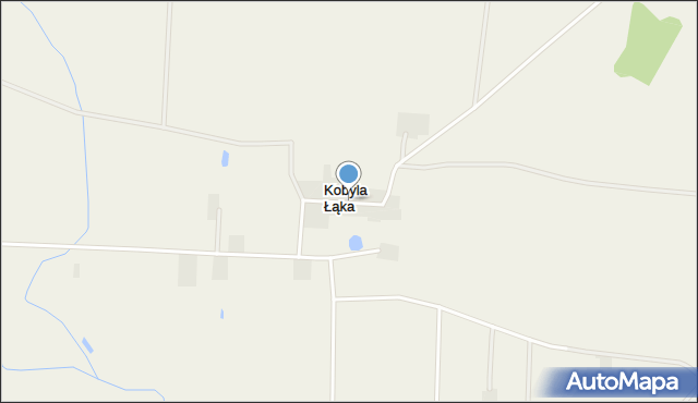 Kobyla Łąka gmina Bieżuń, Kobyla Łąka, mapa Kobyla Łąka gmina Bieżuń