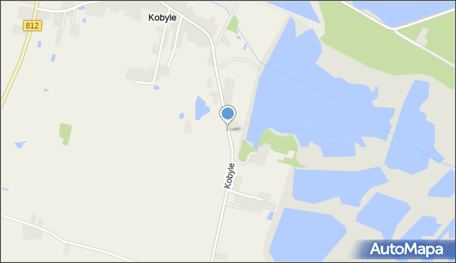 Kobyle gmina Rejowiec, Kobyle, mapa Kobyle gmina Rejowiec