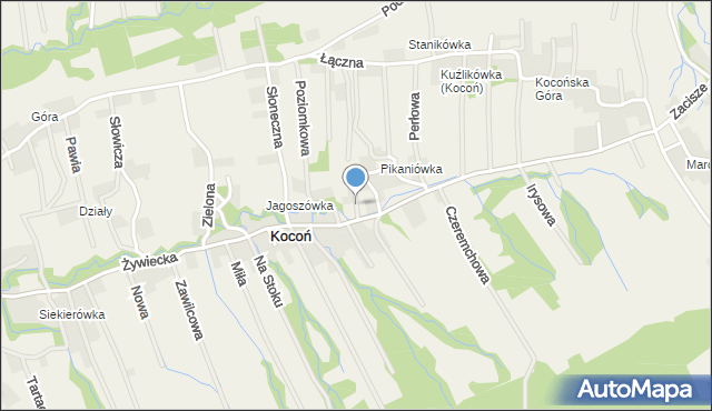 Kocoń, Kocoń, mapa Kocoń