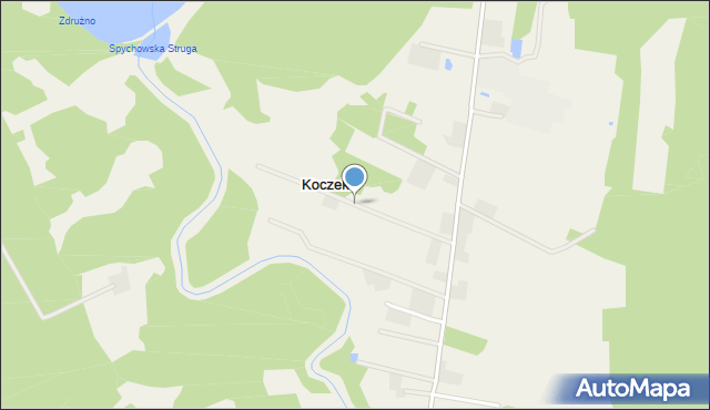 Koczek, Koczek, mapa Koczek