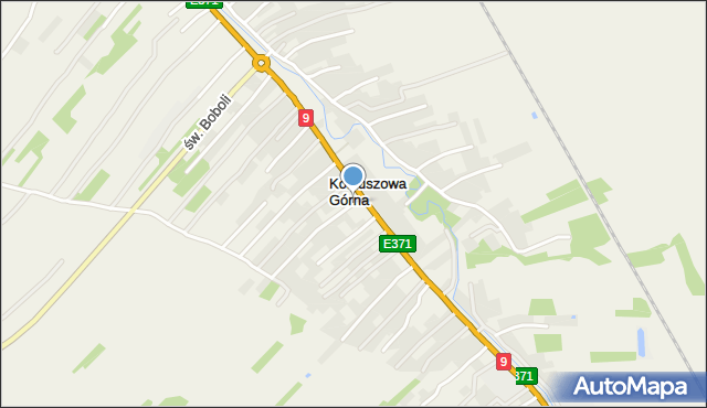 Kolbuszowa Górna, Kolbuszowa Górna, mapa Kolbuszowa Górna
