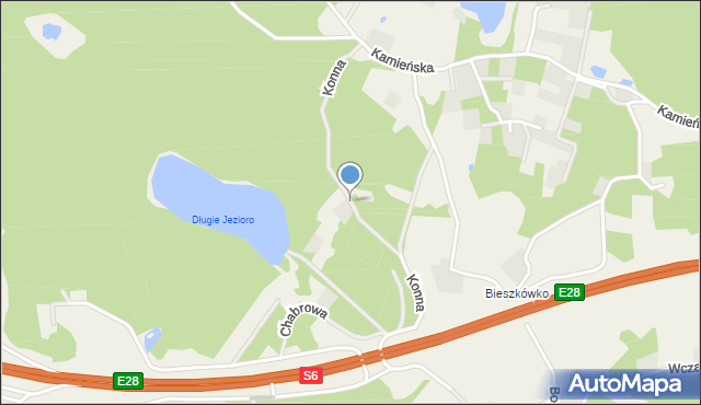 Koleczkowo, Konna, mapa Koleczkowo