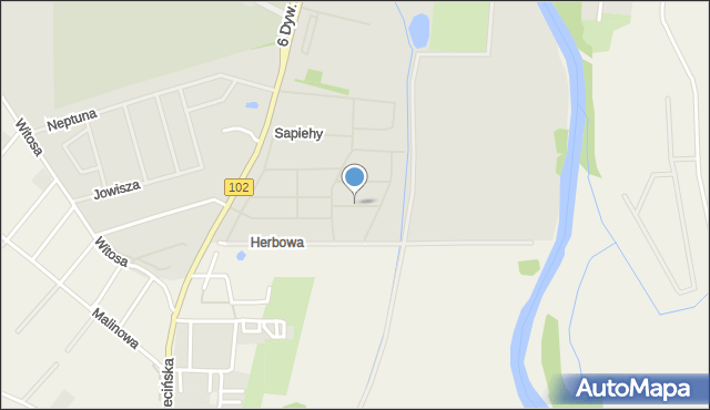Kołobrzeg, Kordeckiego Augustyna, ks., mapa Kołobrzegu