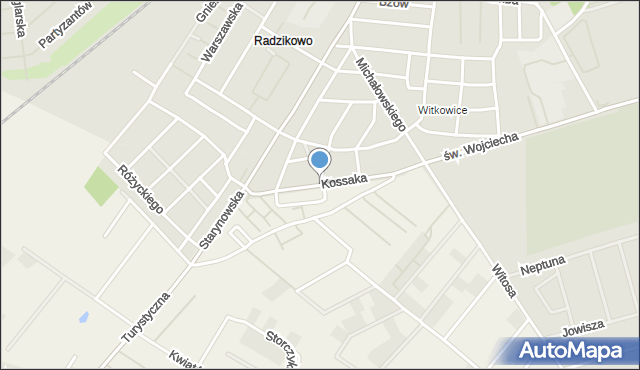 Kołobrzeg, Kossaka Juliusza, mapa Kołobrzegu