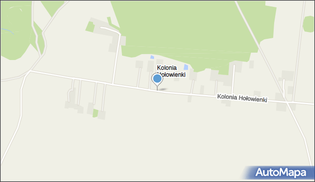 Kolonia Hołowienki, Kolonia Hołowienki, mapa Kolonia Hołowienki
