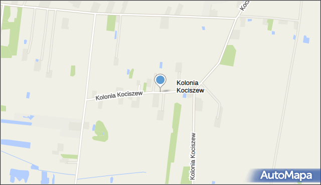Kolonia Kociszew, Kolonia Kociszew, mapa Kolonia Kociszew