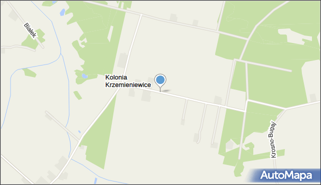 Kolonia Krzemieniewice, Kolonia Krzemieniewice, mapa Kolonia Krzemieniewice