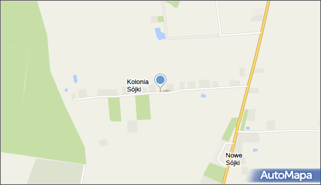 Kolonia Sójki, Kolonia Sójki, mapa Kolonia Sójki