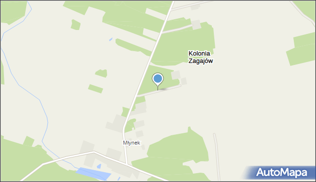 Kolonia Zagajów, Kolonia Zagajów, mapa Kolonia Zagajów