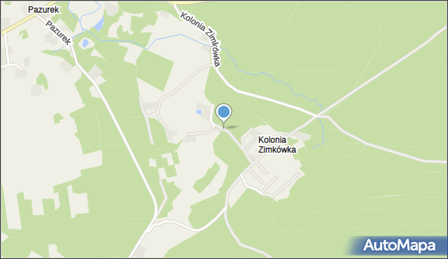 Kolonia Zimkówka, Kolonia Zimkówka, mapa Kolonia Zimkówka