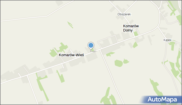 Komarów-Wieś, Komarów-Wieś, mapa Komarów-Wieś