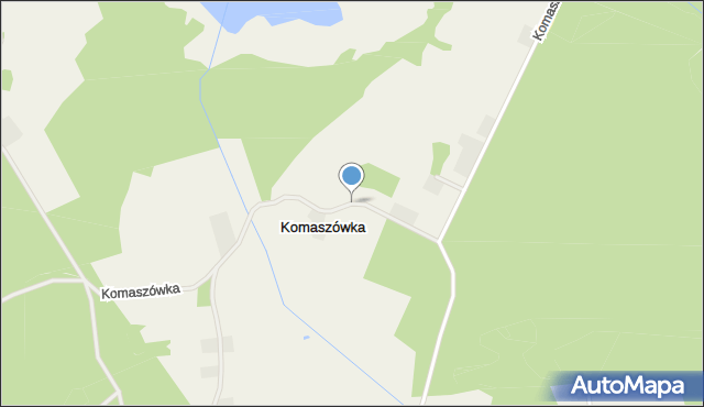 Komaszówka gmina Augustów, Komaszówka, mapa Komaszówka gmina Augustów