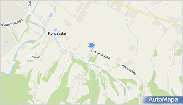 Kończyska, Kończyska, mapa Kończyska