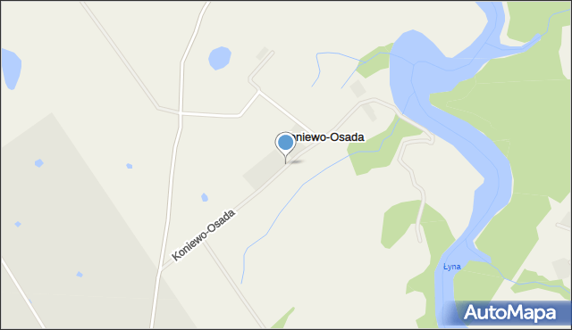 Koniewo-Osada, Koniewo-Osada, mapa Koniewo-Osada