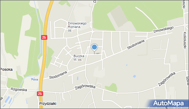 Konin, Konopnickiej Marii, mapa Konina