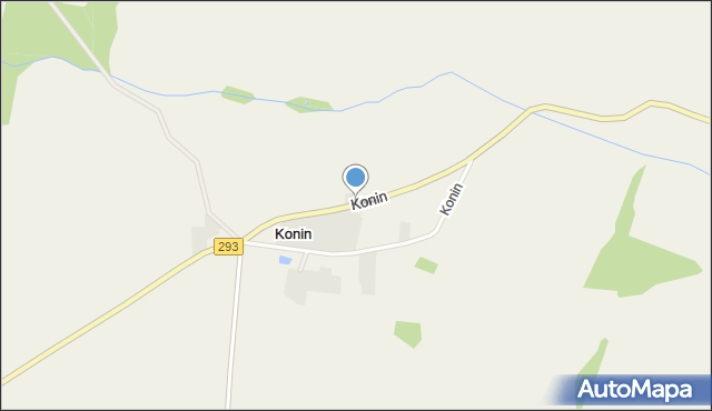 Konin gmina Nowe Miasteczko, Konin, mapa Konin gmina Nowe Miasteczko