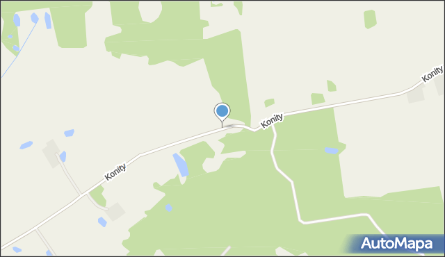 Konity, Konity, mapa Konity
