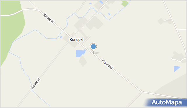 Konopki gmina Grajewo, Konopki, mapa Konopki gmina Grajewo