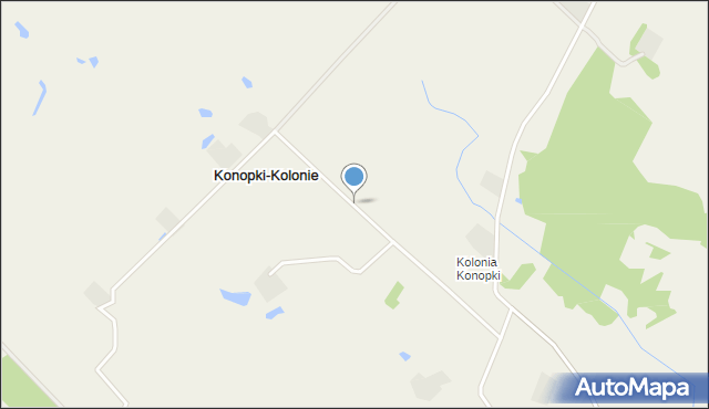 Konopki-Kolonie, Konopki-Kolonie, mapa Konopki-Kolonie
