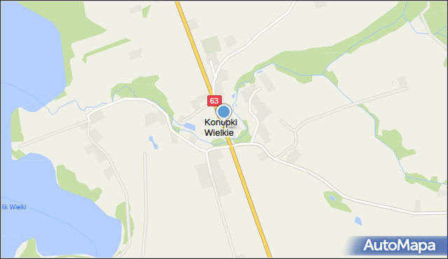 Konopki Wielkie, Konopki Wielkie, mapa Konopki Wielkie