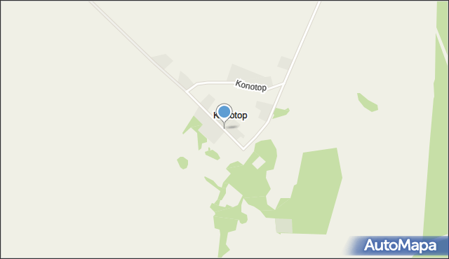 Konotop gmina Drawno, Konotop, mapa Konotop gmina Drawno