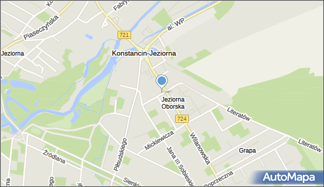 Konstancin-Jeziorna, Kopernika Mikołaja, mapa Konstancin-Jeziorna