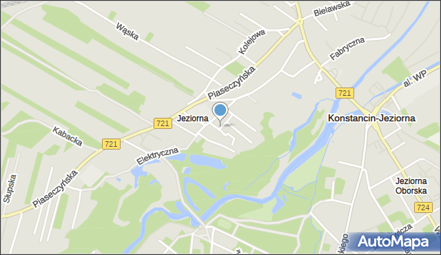Konstancin-Jeziorna, Kozia, mapa Konstancin-Jeziorna