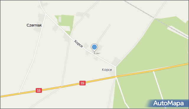 Kopce gmina Mogilno, Kopce, mapa Kopce gmina Mogilno