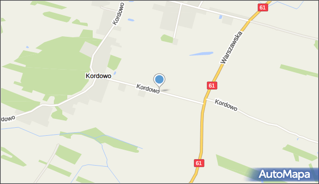 Kordowo, Kordowo, mapa Kordowo