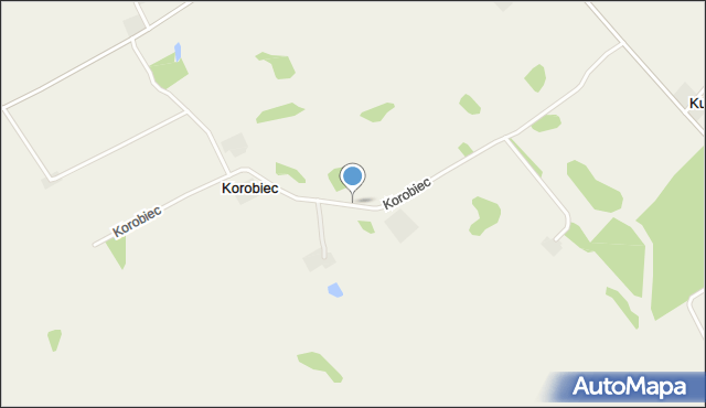 Korobiec, Korobiec, mapa Korobiec